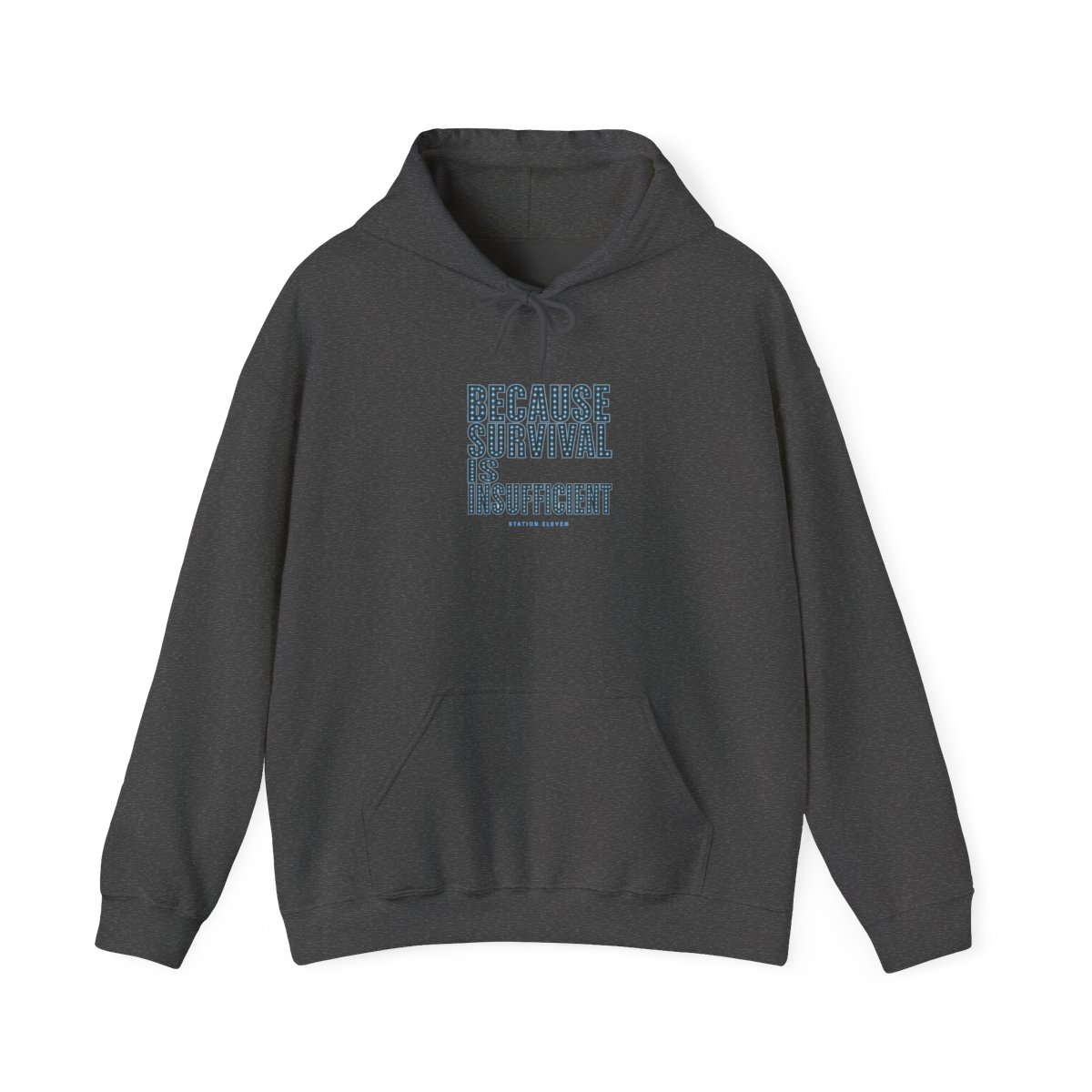 Station Eleven "Because survival is insufficient" Hoodie - alternate angle 4, merchandise