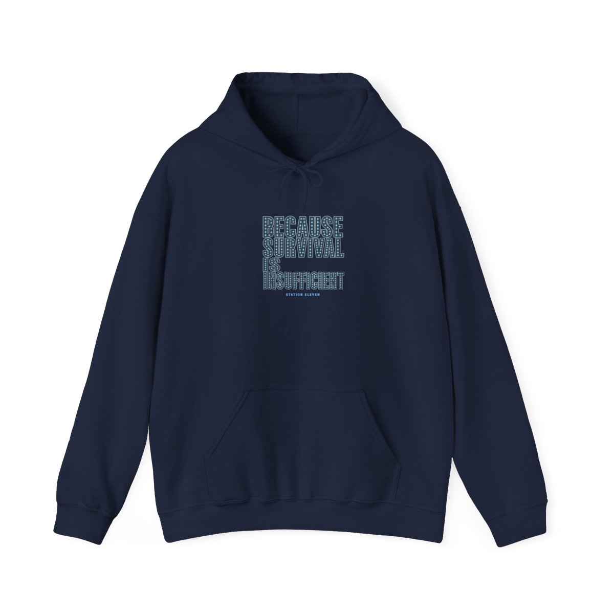 Station Eleven "Because survival is insufficient" Hoodie - alternate angle 5, merchandise