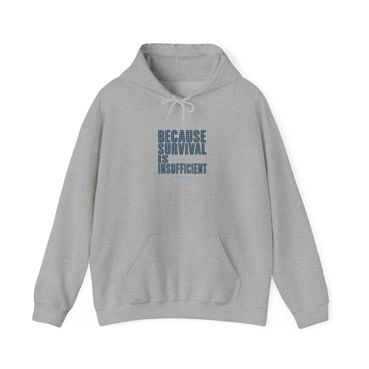 Station Eleven "Because survival is insufficient" Hoodie - alternate angle 3, merchandise