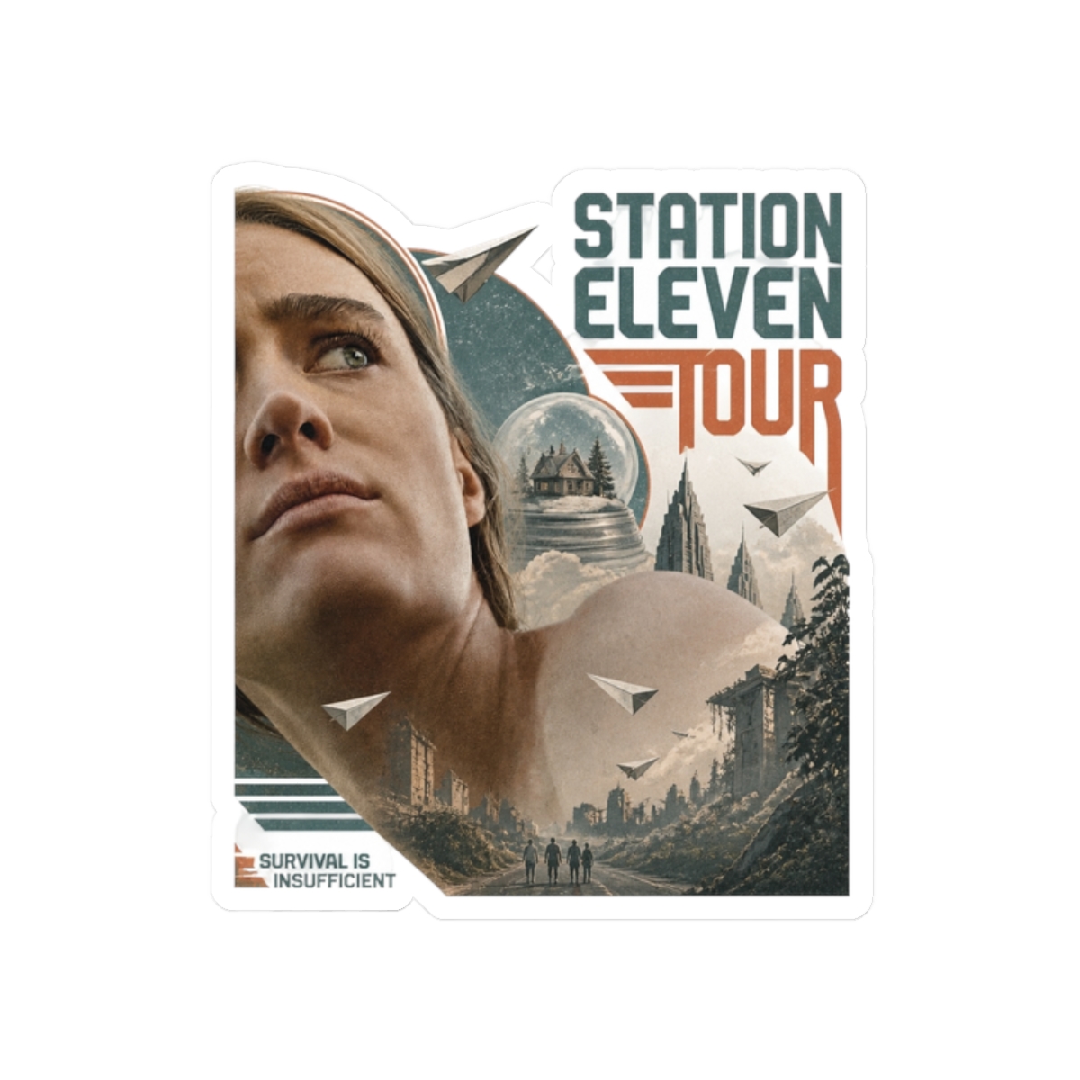 Station Eleven "STATION ELEVEN TOUR" Sticker - Official Stickers merchandise